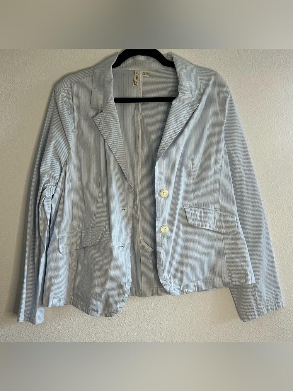 St. John's Bay Light Blue Pinstripe Blazer